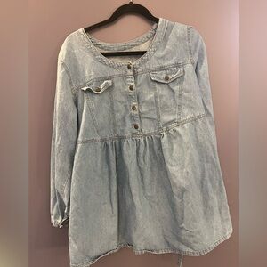Vintage denim shirt/dress
